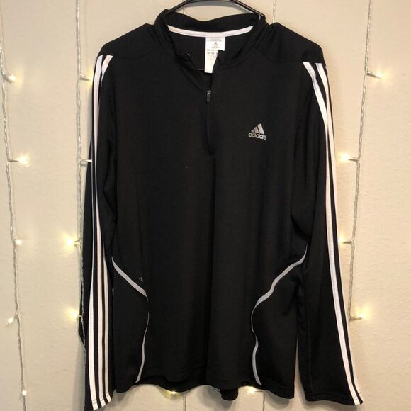Adidas Mens Response 1/4 Zip Light Weight Running Shirt Size Large - Picture 1 of 5